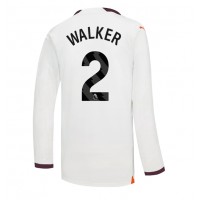 Manchester City Kyle Walker #2 Auswärtstrikot 2023-24 Langarm